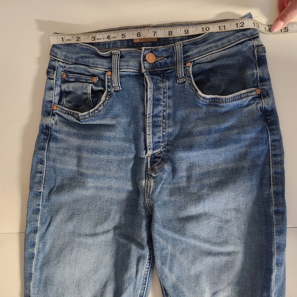MOTHER The Tripper Ankle Jeans - High Waisted Cropped Flare - Size 27 - Picture 9 of 12